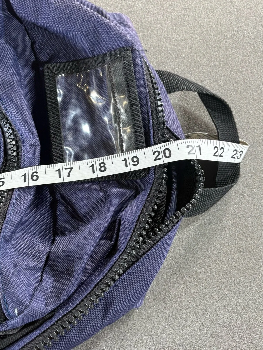 Vintage Black Label Skateboarding Backpack Y2K Navy Blue